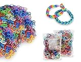 Chromo Inc Starburst Loom Band 2400 Pack. 2,400 Xtra Strength Latex Free Loom Bands and 100+ S-Clips
