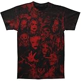 Slipknot Men's The 9 Thorns Allover T-shirt Black