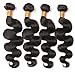 VIYAVIYA Body Wave Human Hair 4 Bundles 16 18 20 22 Inch Brazillian Virgin Hair 400g 10A 100% Unprocessed Remy Hair Weave Bundles 100% Real Hair for Women