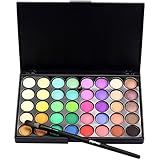 Mandy 40 Color Cosmetic Matte Eyeshadow Cream Makeup Palette Shimmer Set+ Brush Set (B)