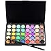Mandy 40 Color Cosmetic Matte Eyeshadow Cream Makeup Palette Shimmer Set+ Brush Set (B)