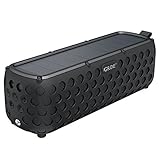 Solar Bluetooth Speaker, GRDE 30 Hours Playtime 33 Foot Bluetooth Range & Built-in Mic Wireless Bluetooth 4.0 Portable Speakers for Indoor& Outdoor Activities