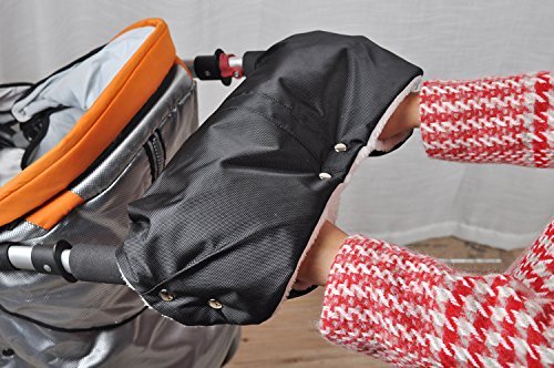 Funkprofi Stroller Gloves Waterproof Windproof Anti-Freeze Thick Stroller Muff, Stroller Mittens Gloves Hand Warmer with Warm Flannel, Hand muff for Stroller Buggy Pram, with Universal Fit - Thumbnail 3