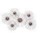Asense Flower Starburst Metal Wall Art Sculptures Home Decor Life Decoration