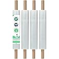 PackageZoom 20 inch x 1000 Ft Stretch Wrap with Handle 73 Gauge Moving Supplies Stretch Wrap Pallet Stretch Film 4 Packs