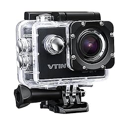 See Vtin Waterproof Action Camera Video Cam, HD 1080P 12MP Camcorder, 15M WIFI Control, 30M/98ft Underwater Camcorder for Sport Snorkeling Diving (18 BONUS Accessories) Details