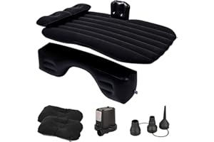 Car Mattress Air Mattress - Inflatable Mattress Blow Up Mattress Car Camping Air Bed with Air-Pump & 2 Air Pillows for SUV Mi