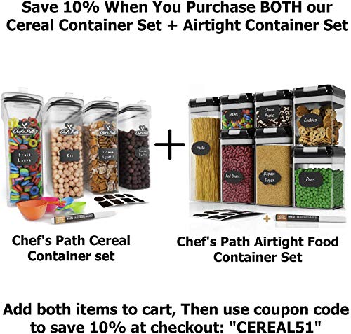 6 Cereal+Container+Storage+Set+Containers