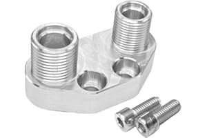 MOJTBE SD7B10 7176 Sanden AC Compressor Adapter Fitting 6061-T6 Aluminum Alloy Polished Finish Silver Tone, A/C Quick Connector Fittings