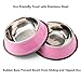 Whippy Stainless Steel Dog Bowl For Small/Medium/Large Pets (set of 2)