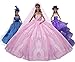 Tatuer 25pcs Handmade Barbie Doll Clothes and Accessories Set Include-3 Packs Party Gown Outfits+2 Packs Casual Wear +20pcs Different Shoes Accessories for Girl's Birthday Xmas Gift