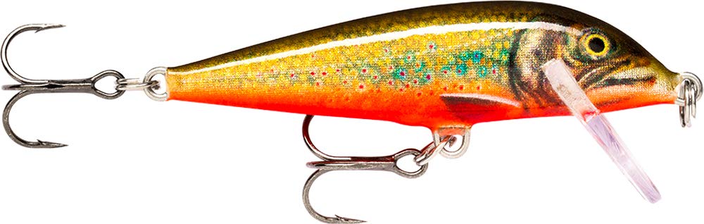 Rapala CountDown Lure with Two No. 10 Hooks, 0.9-1.8 m Swimming Depth, 5 cm Size, Live Char