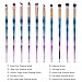 Eye Brush Set Unicorn,Molie Eyeliner Eyeshadow Blending Brush Makeup Tools Cosmetic Brushes Kit 10 PCS