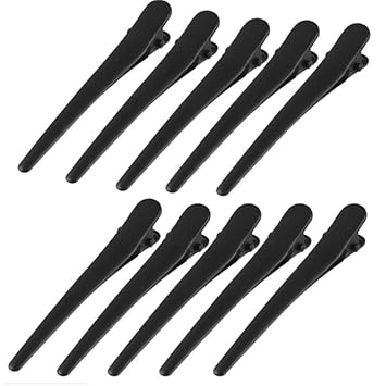 Amazon Com Mgqfy 24pcs Long Hair Clips Diy Black Metal Single