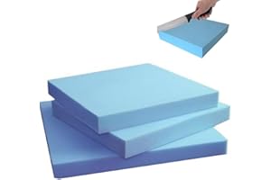 YUURO Blue Memory Foam Sheet for Craft Foam Upholstery Supplies,High Density Polyurethane Foam Repair Indoor/Outdoor Sofa Cus