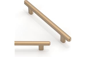 Asimerdeco 10 Pack Champagne Bronze Cabinet Pulls 5 Inch(128mm) Kitchen Cabinet Handles Solid Zinc Alloy Cabinet Hardware Dra