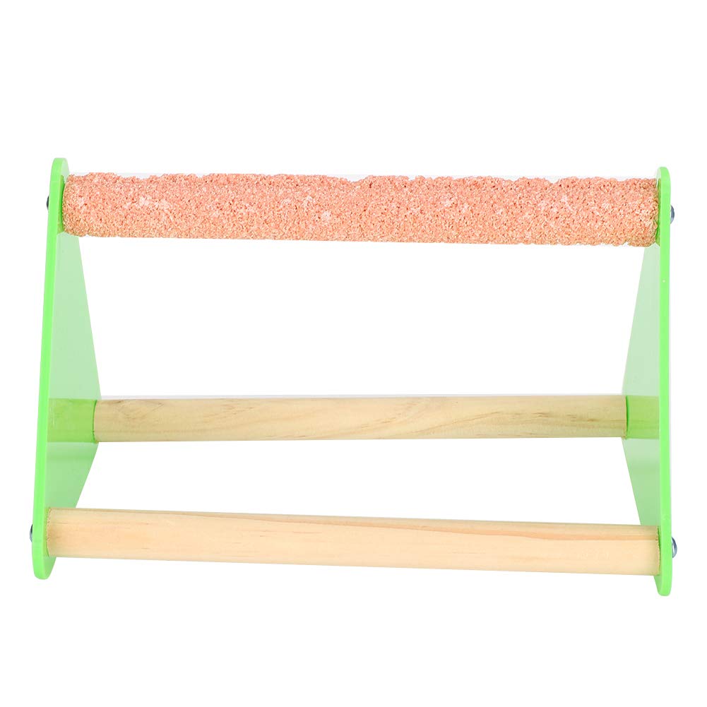 Fdit Portable Parrot Macaw Bird Play Stand Training Playground Wooden Parrot Playstand Bird Playground Wooden Activity Training Toy for Budgies Parakeet Cockatiel