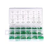 Yosoo 270Pcs 18 Sizes Assortment Kit Air Conditioning HNBR O-Ring Set Car Auto Vehicle Repair Green