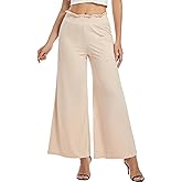 sandbank Wide Leg Pants for Women High Waist Palazzo Pants 2024 Long Dress Pants Trousers with Pockets