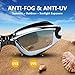 HOOLRO Swim Goggles, Pack of 2, Swimming Goggles,Swim Goggles for Adult Men Women Youth Kids Child, Anti Fog UV Protection Lenses Black Blue By