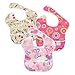 Bumkins SuperBib, Baby Bib, Waterproof, Washable, Stain and Odor Resistant, 6-24 Months, 3-Pack – Pink Fizz, Butterfly, Flutter Floral