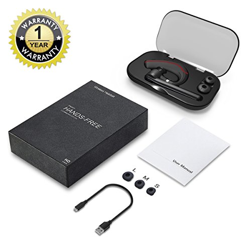 image for DYMADARE Bluetooth Headset, Wireless Earpiece for Cell Phones, In-Ear 