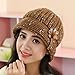 Tuscom Fashion Women Lady Winter Warm Crochet Knitted Hat (Coffee)