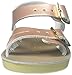 Saltwater by Hoy Girl's Sun-San Sea Wee-K Flat Sandal, Rose Gold, 4 M US Toddler