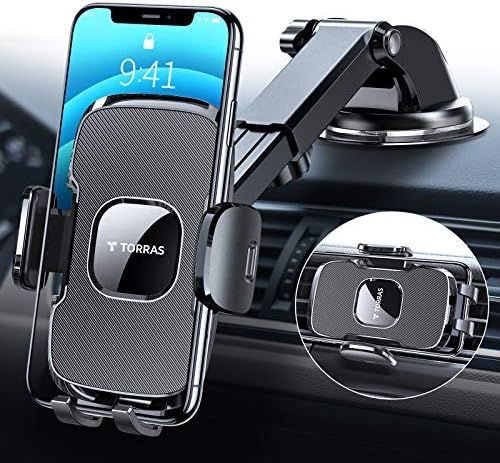 TORRAS [Ultra-Durable] Cell Phone Holder for Car, Universal Car Phone