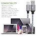 DAZHWA Phone Charger 3PACK (6FT) Nylon Braided Charging Cable Cord USB Cable Charger Compatible iPhone X/8/7/6s/ 6/ Plus/ 5SE/ 5s/ 5c/ 5, iPad, iPod, and More (Silver) …