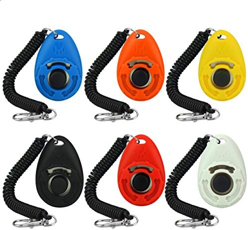 Dog Training Clicker, Wrist Strap, Matte Finish, Water Drop Shaped (6)