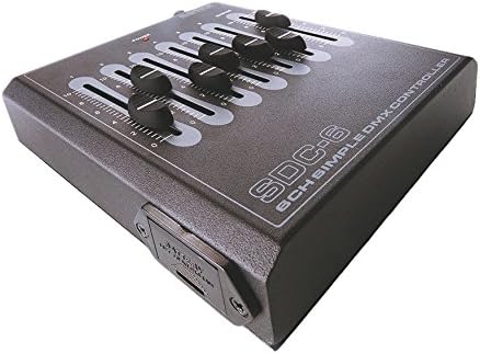 Botex Controller, DMX Wallsteuerung SDC-6, dimmable: DMX512, 220-240V AC/50-60Hz, Metal Black