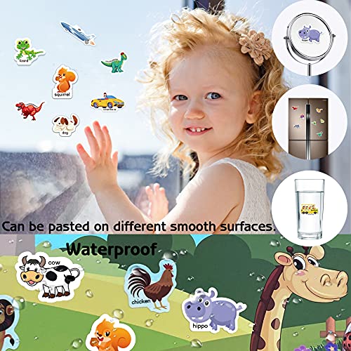 ZAKVOOR 3 Sets Reusable Sticker Books for Kids Toddlers Age 2 3 4 5