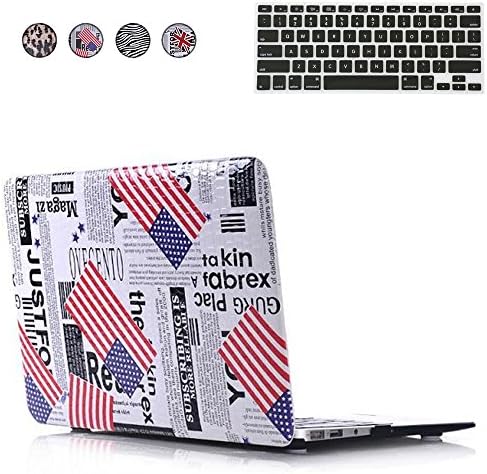2 in 1 Multi Color Soft-Touch Leather Surface Plastic Hard Case Cover &amp; Keyboard Cover for Apple Macbook Pro 13 inch A1278 W/ CD-ROM (Pro 13-Color 04)