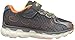 Skechers Kids Boys' Skech-Rayz Loafer,Gunmetal/Orange,1.5 M US Little Kid