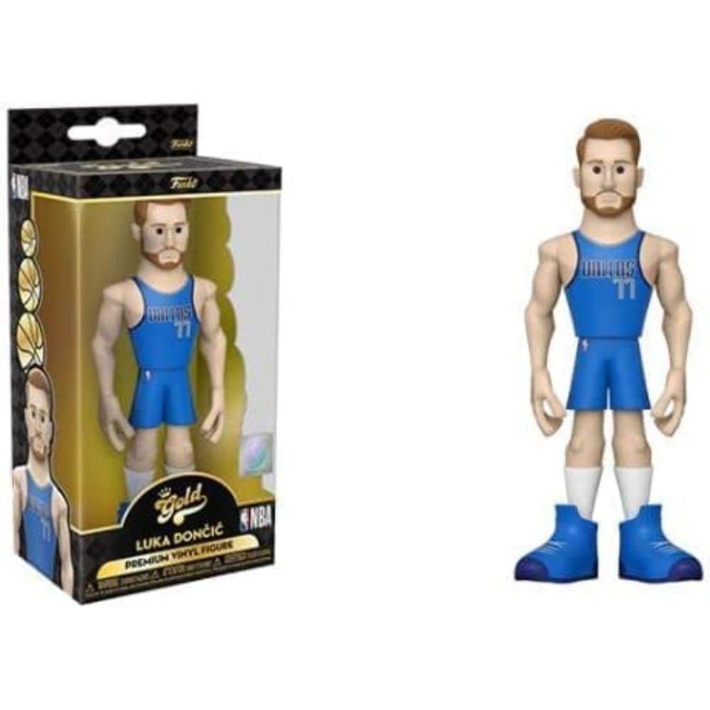 Funko Gold 5" NBA: Mavericks - Luka Doncic - 1/6 Odds for Rare Chase Variant - Collectable Vinyl Action Figure - Birthday Gift Idea - Official Merchandise - Ideal Toy for Sports Fans and Display