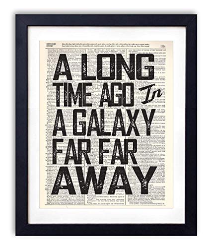 A Long Time Ago Quote Typography Vintage Dictionary Art Print 8x10