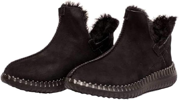 waterproof soft sole slip on warm casual snow ankle boots