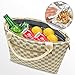 Wosweet Lunch Bags for Women, Lunch Tote Cooler Bags with Removeable Shoulder Strap Waterproof Insulated Lunch Container for Women Men Adults College Work Picnic Hiking Beach Fishing