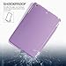 BESDATA Ultra Thin Magnetic Smart Cover (Wake/Sleep Function) & Clear Back Case for Apple iPad Mini 2 / Mini 3 (with Retina Display) + Screen Protector + Cleaning Cloth + Stylus, Purple - PT3105