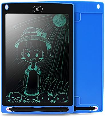 Merkmak Writing Tablet with 8.5 Inches LCD Screen Blue Writing and Drawing Board for Students Children Officer Drawing Beginner