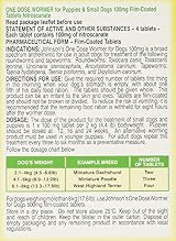 Johnsons Vet Easy One Dose Wormer Size 1 for Small Dogs and Puppies up to 6kg view 2