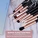 Docolor Makeup Eyeshadow Brushes 10Pcs Eye Blending Brush Crease Set-Best Essential Makeup Eye Brushes-Last Longer Apply Better Makeup for Eye Shadow Make Up