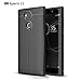 Cocomii Ultimate Armor Sony Xperia L2 Case, Slim Thin Glossy Soft Flexible TPU Silicone Rubber Gel Luxury Leather Pattern Fashion Phone Case Bumper Cover for Sony Xperia L2 (Black)