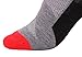Kids Snow Ski Socks Lightweight Full Terry Warm Merino Wool Skiing Socks Skating Sock Ski Socks for Boys, Red/Black/Charcoal, 9-12 Years