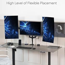 VIVO Triple Pneumatic Monitor Mount for 3 Screens