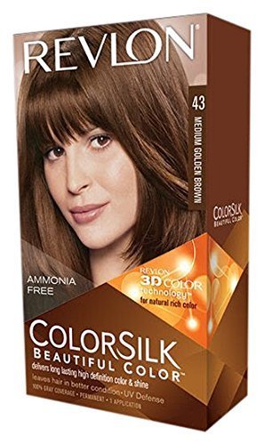 Amazon Com Revlon Colorsilk Haircolor 43 Medium Gold Brown 4g By
