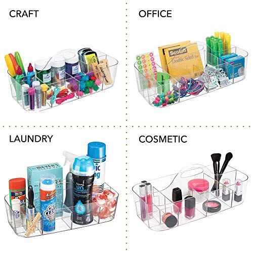 2 mDesign+Craft+Sewing+Tote+XL+Clear