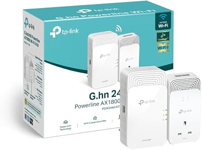 TP-Link PGW2440 KIT G.hn2400 AX1800 WiFi 6 Powerline Adapter Kit 2+1 Gigabit