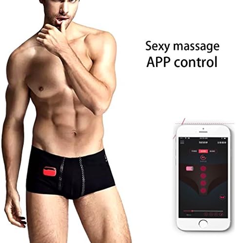 SYlive Massage Underwear for Men - Intelligence Smartphone APP Control, Waterproof USB Rechargeable, Wearable Tech by